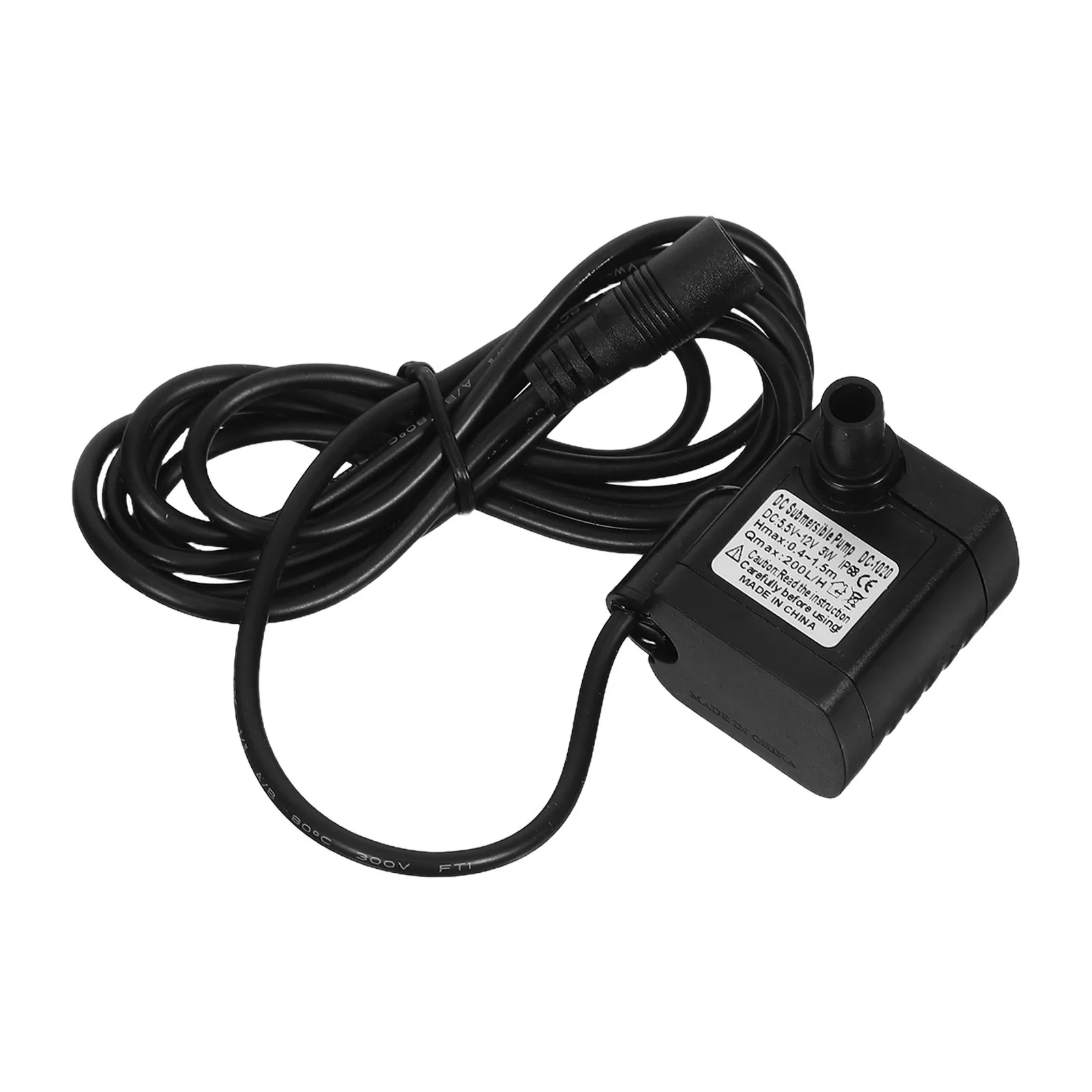 

Dc-1020 Dc 12V 3W Submersible Aquarium Adjustable Water Pump Black for Fish Pond Fountain Water Circulation Pump