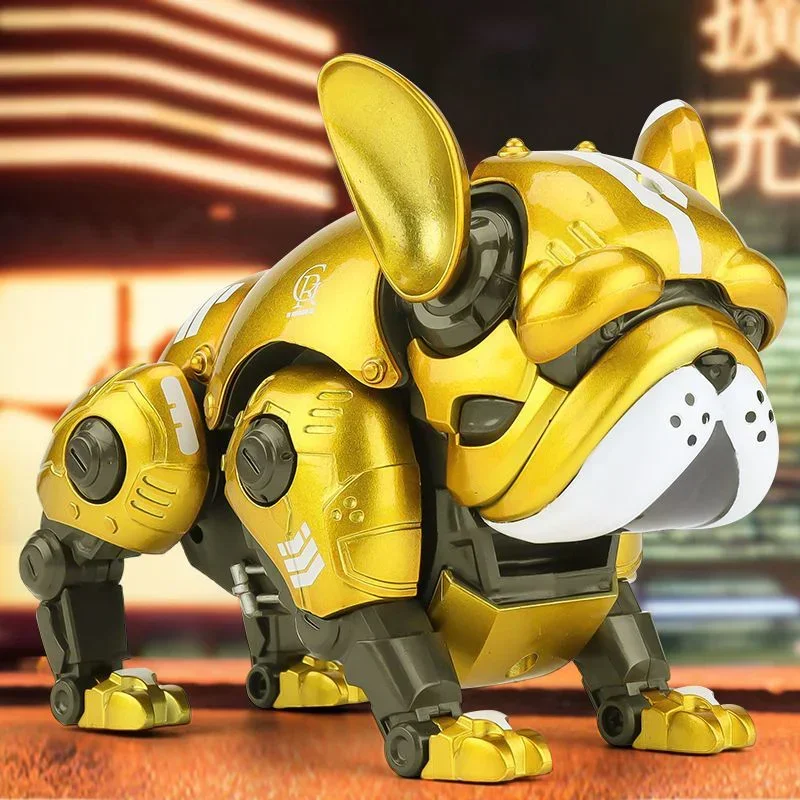 Upgraded Alloy Material Transformation Mechanical Bulldog Robot Dog Action Figures Collectible Model Adult Kids Toy Trendy Gifts