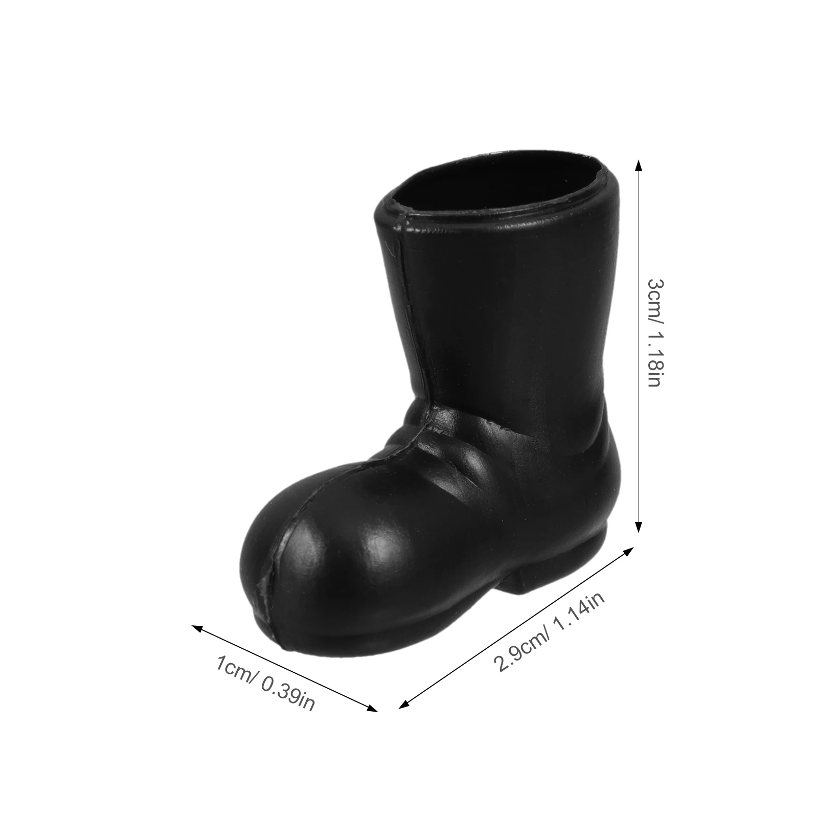 

7 Pairs Santa Claus Slippers Christmas Santa Boots Miniature Decorations Christmas Boots Plastic Santa Claus Shoes Model Decor