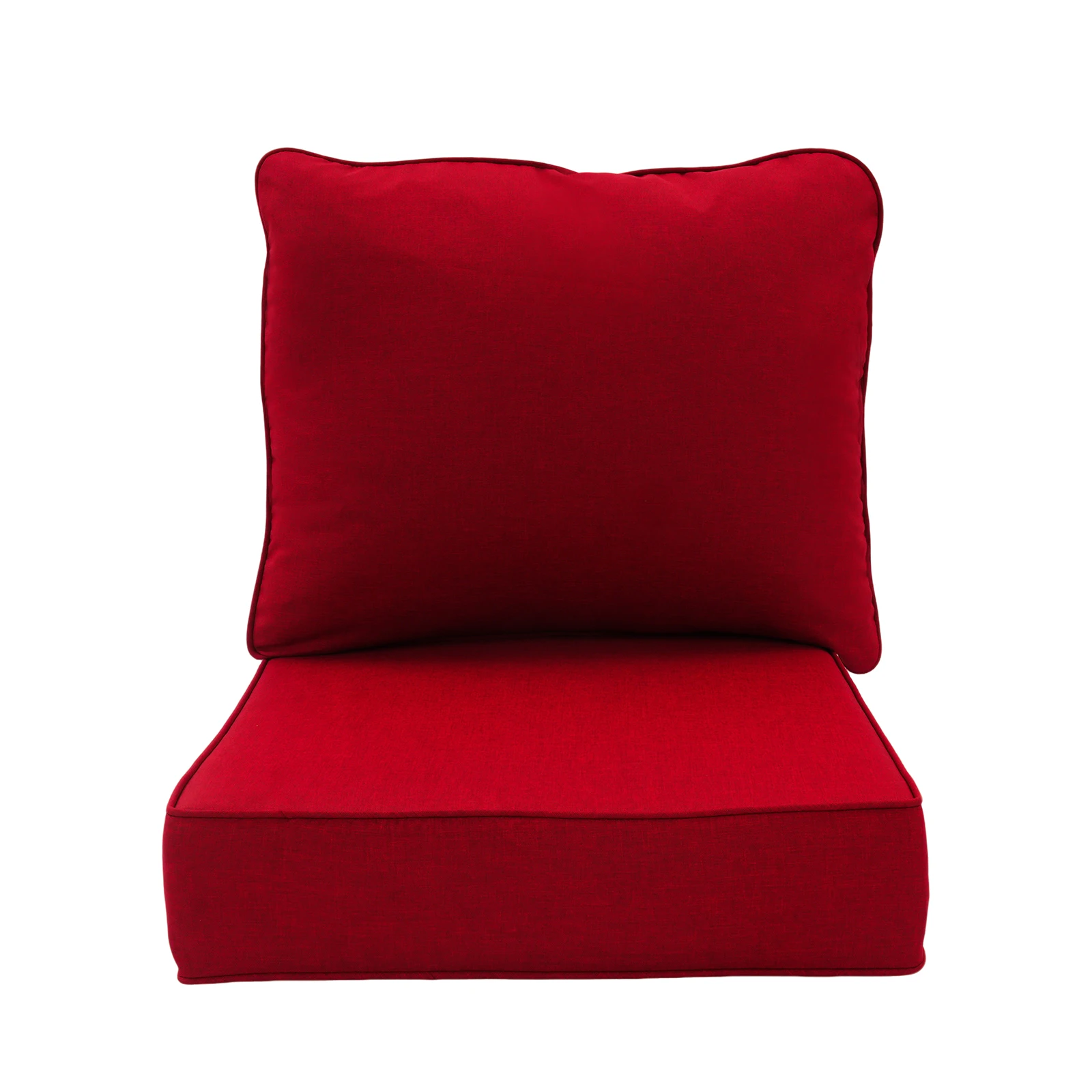 6-in Adaptable Outdoor Deep Seat Cushion Set with Strong Sewing Edges Chair Cushion with Removable Cover for Most Outdoor Deep-seated Chairs and Patio Conversation Chairs - view 5