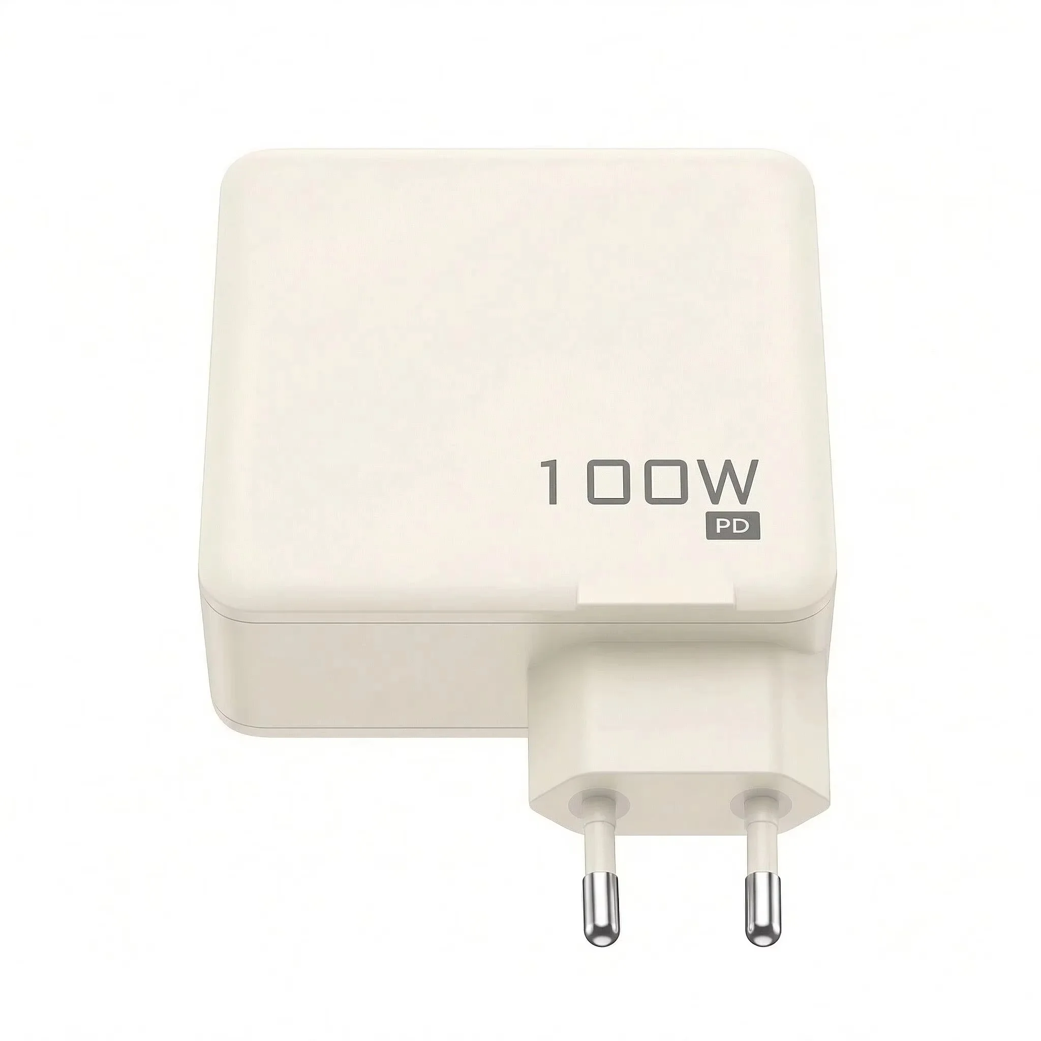 100W GaN Fast Charger with 3-Port (2C1A) PD EU Plug for iPhone Samsung Laptops - High-Speed Charging for Multiple Devices