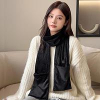 Unisex USB Electric Heating Scarf 3 Gear Heating Pads Winter Outdoor Warm Heated Scarf Heater Thermal Shawl Neck Brace Warm Bib
