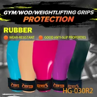 Empuñaduras de levantamiento de peso libre de tiza de goma, correas resistentes, ganchos de elevación de energía alternativa para calles de soporte de muñeca Deadlift