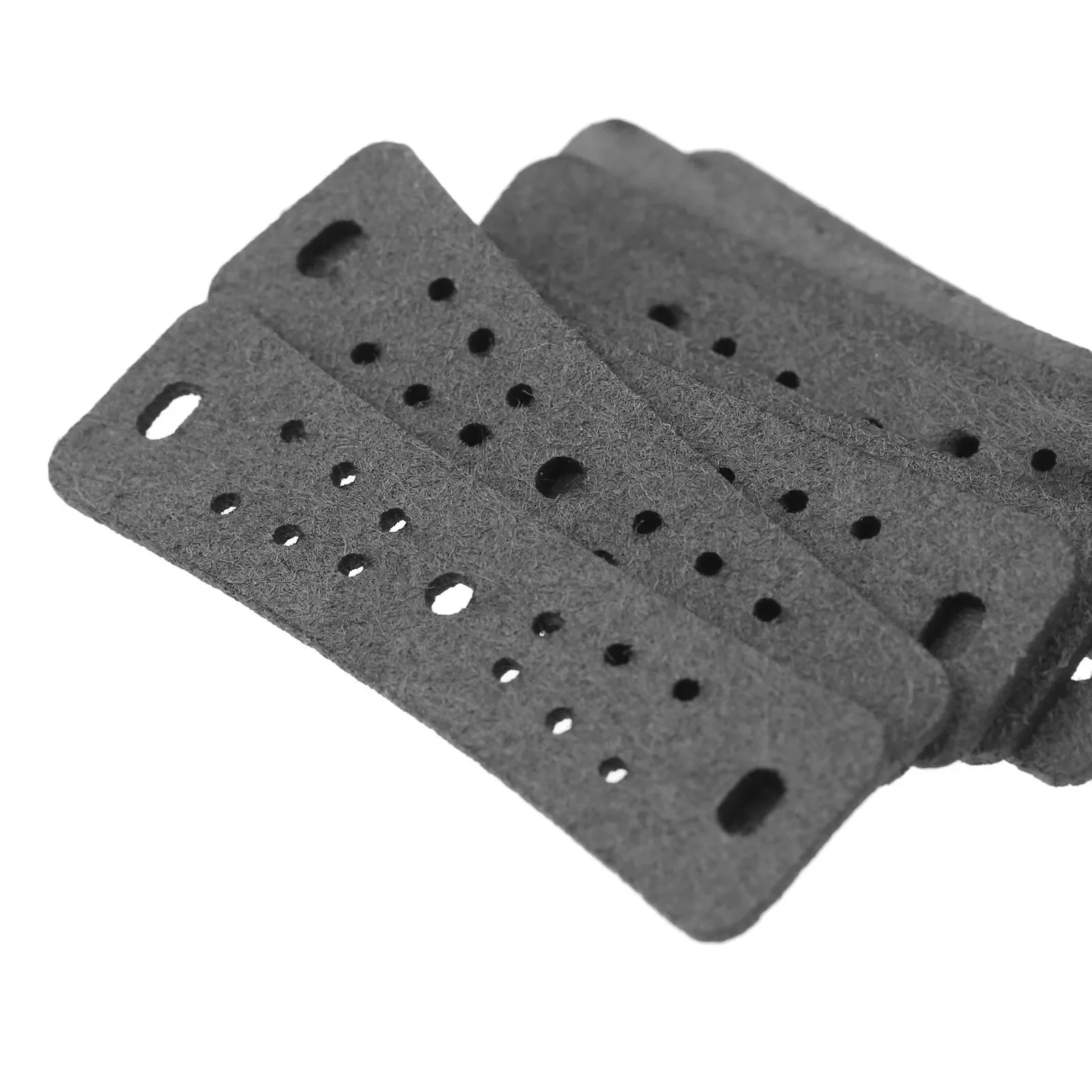 Imagem -05 - Bolso Antiderrapante para Elástico Plano Slingshot Cinza Couro pu Caça ao ar Livre Acessórios de Tiro 70 mm x 17 mm x 20 mm 20 Peças por Lote