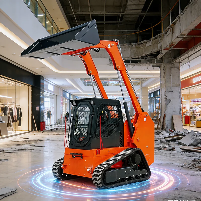 

Customized Mini Skid Steer Loader Wheeled Crawler Skid Loader Durable Construction Machinery for Landscaping Construction