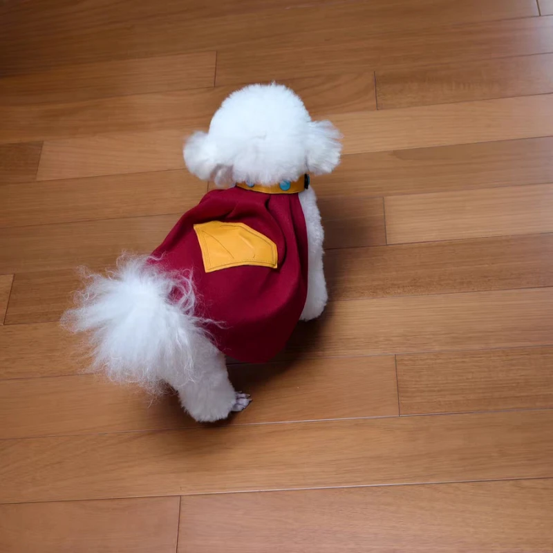 عباءة الهالوين كريبتو للكلاب التأثيرية زي كريبتو أحمر مع علامة كلب Superdog ملابس الحيوانات الأليفة مصنوعة حسب الطلب