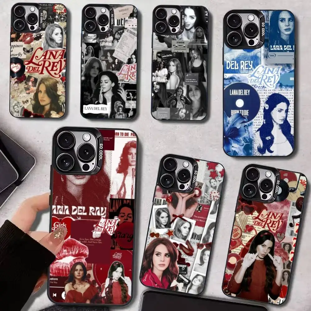

Singer L-Lana D-Del Reys Phone Case For iPhone17,16,15,14,13,12,11 Plus,Pro Max Black Candy Matte Shockproof Cover