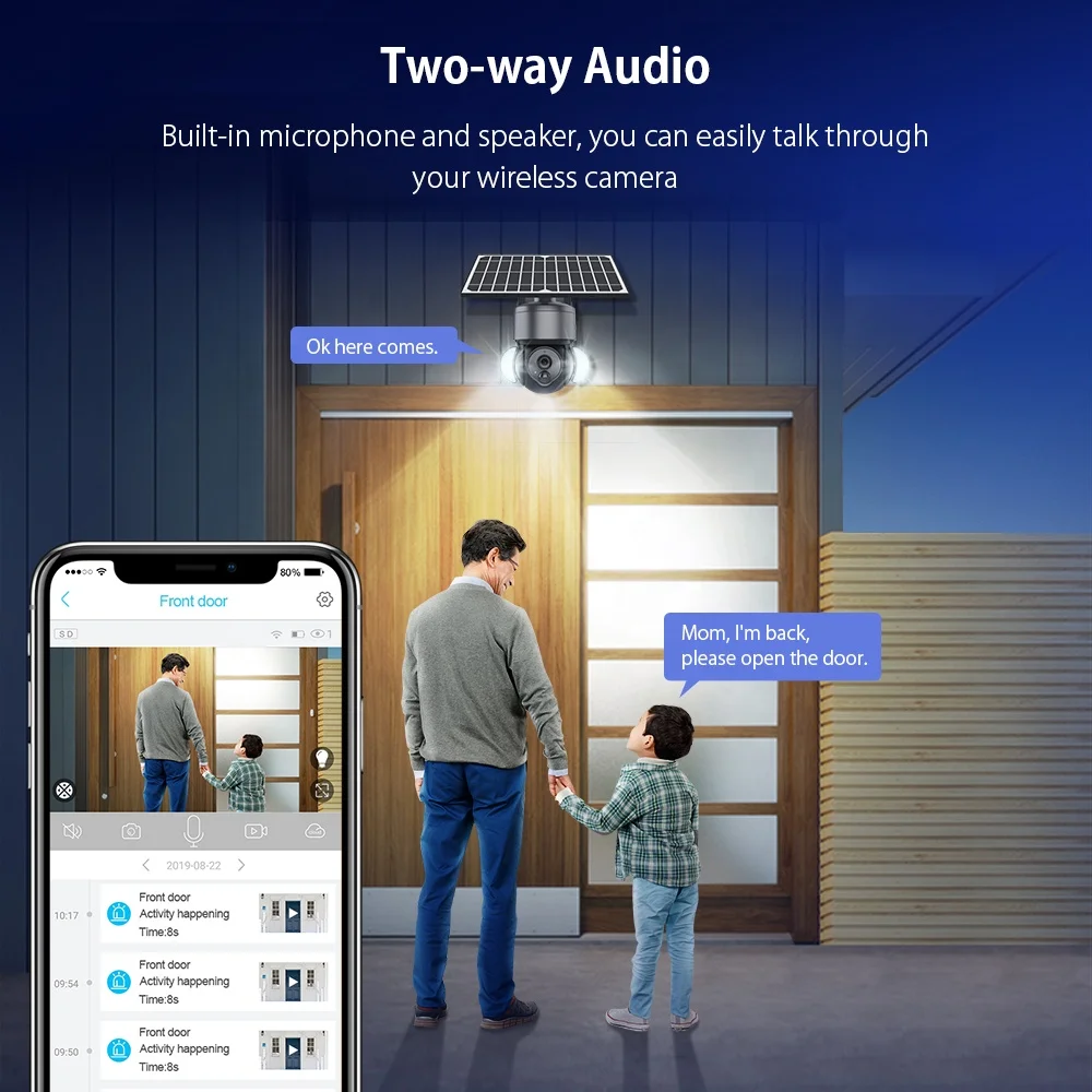 جديد أسود لوحة طاقة شمسية الطاقة HD 4MP 4G IP كاميرا البطارية الشمسية الكاشف كاميرا 4MP شبكة كاميرا تلفزيونات الدوائر المغلقة #4