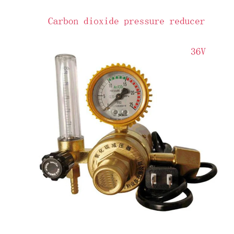 Carbon Dioxide Reducer Heating Meter Gas Meter Decompression Table Co2 Pressure Reducing Valve Second Welding Welding YQT-73 1L