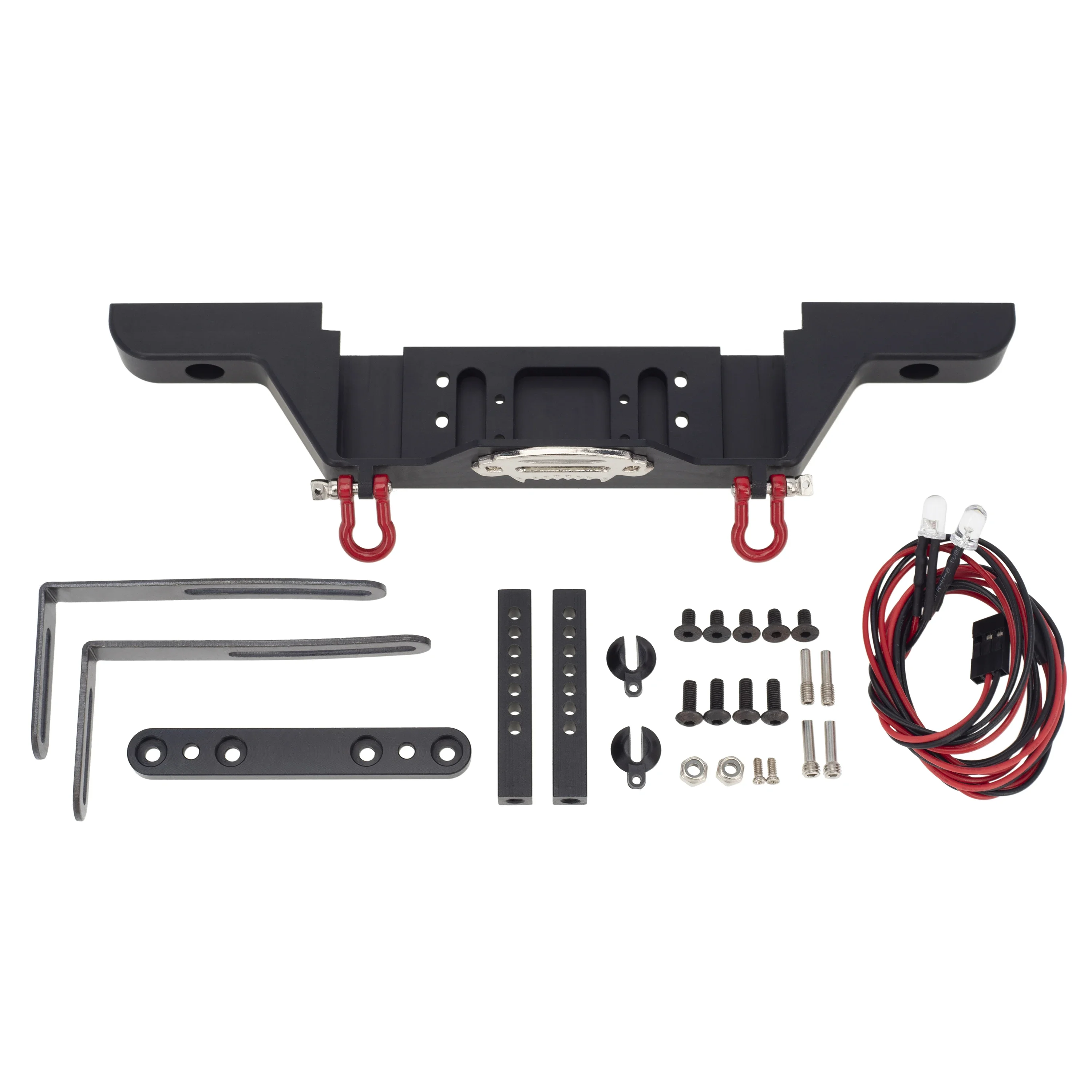 Metal Front Bumper for 1/10 RC Crawler TRX-4 Defender Axial SCX10 SCX10 II iii 90046 90047 AX103007 view 3