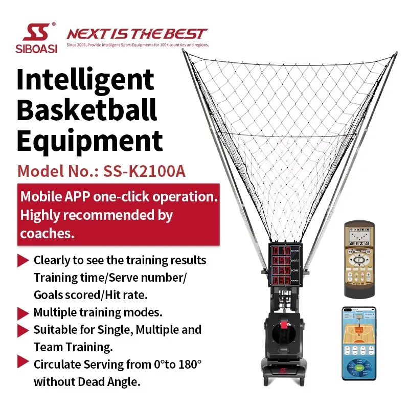 Smart Portable Versatile Automatic Return Basketball Shooting Training Machine Indoor Outdoor Use