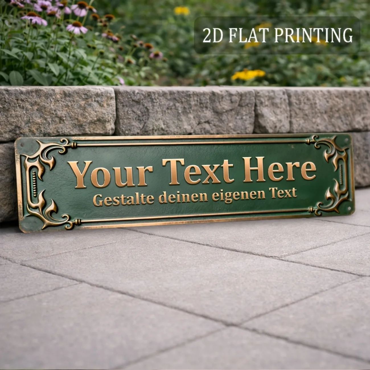 Vintage Metal Sign, Wall Decor for Gates, Front Doors, Fences, Porches & Yards (For Decoration Only)