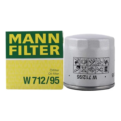 Масляный фильтр MANN W712/95 для Volkswagen Polo Golf T-Cross Jetta UP! Tiguan AUDI SKODA Octavia SEAT Leon III L04E115561