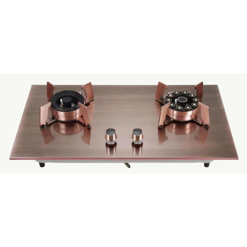 

Foldable stainless steel cooktop 2 double burner gas stove