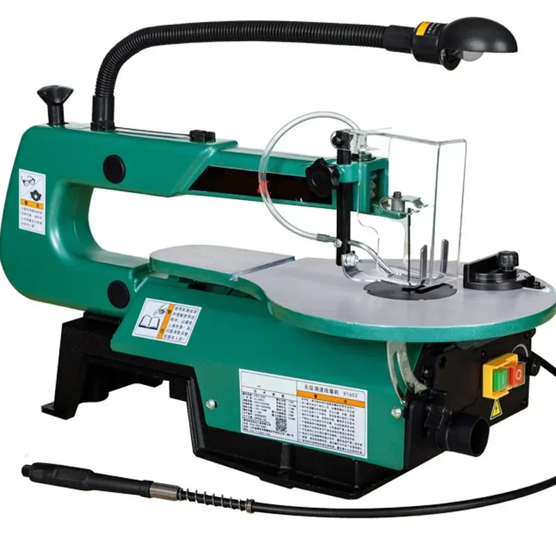 New 220v Desktop Jig Saw 16 Inch H1602 Household Wire Carved Flower Pull Metal Wood Plank Cutting Wire Saw
