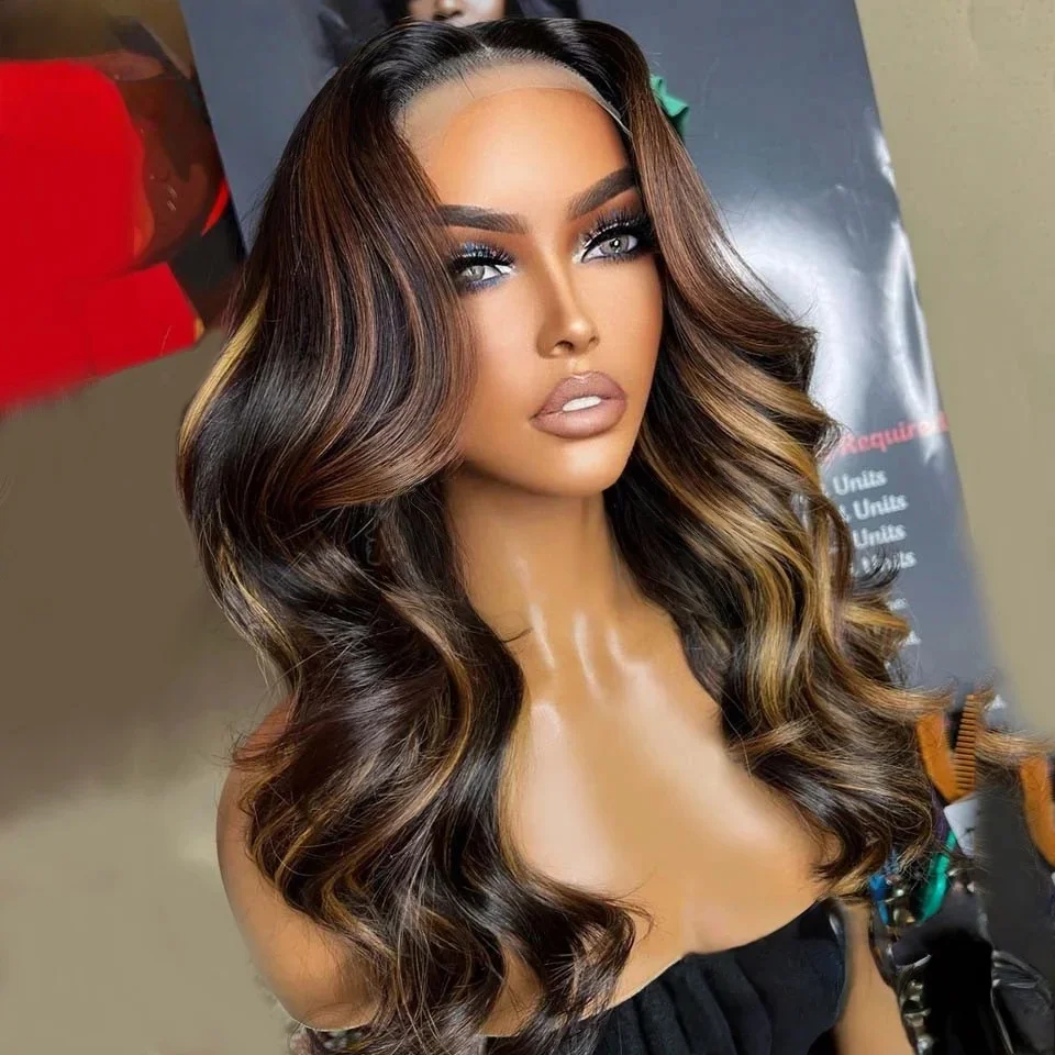 

Бесклеевая свободная часть волны Выделите Коричневый 26 дюймов 5x5 Шелковая основа Еврейский парик из человеческих волос Детские волосы HD Кружева Европейские волосы Предварительно выщипанные