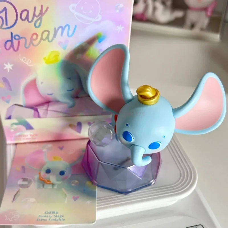 Miniso Disney pudełko z niespodzianką Dumbo dzienna seria iluzji Anime peryferyjne figurki modne słodkie garażowe zestawy zabawka na pulpit prezenty