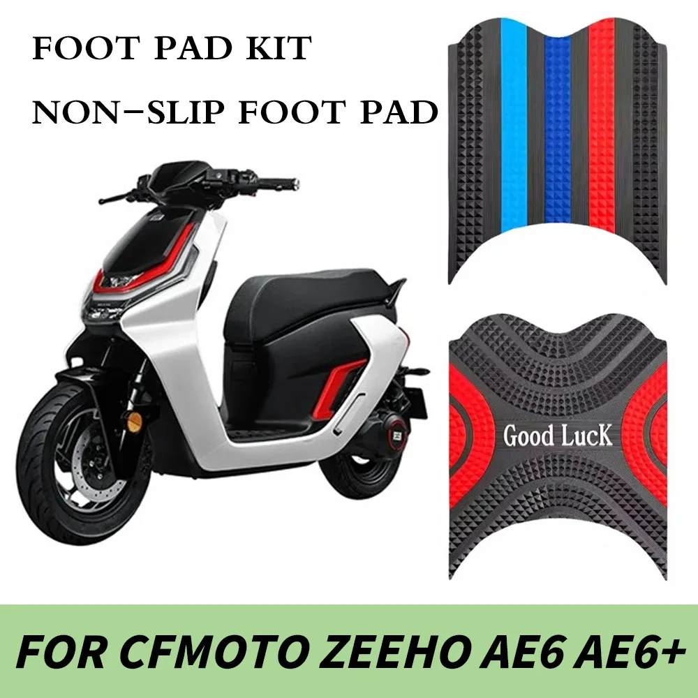 Motorcycle New For CFMOTO ZEEHO AE6 AE6+ AE6S AE6 S+ Foot Pad Rubber Foot Pad Kit Non-Slip Foot Pad ZEEHO Accessories