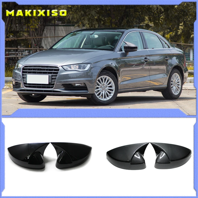 

Mirror Cover For Audi A3 RS3 8V S3 Carbon RearView Mirror Cover With & Without Lane Side Assist Replacement 2014-2017 2018 2019