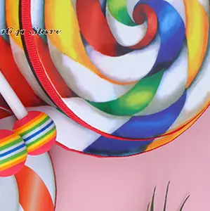 6Inch 8Inch 10Inch Lollipop Hand Drum Percussion Instruments Colorful Dance Props Infant Musical Toys Teaching Aids