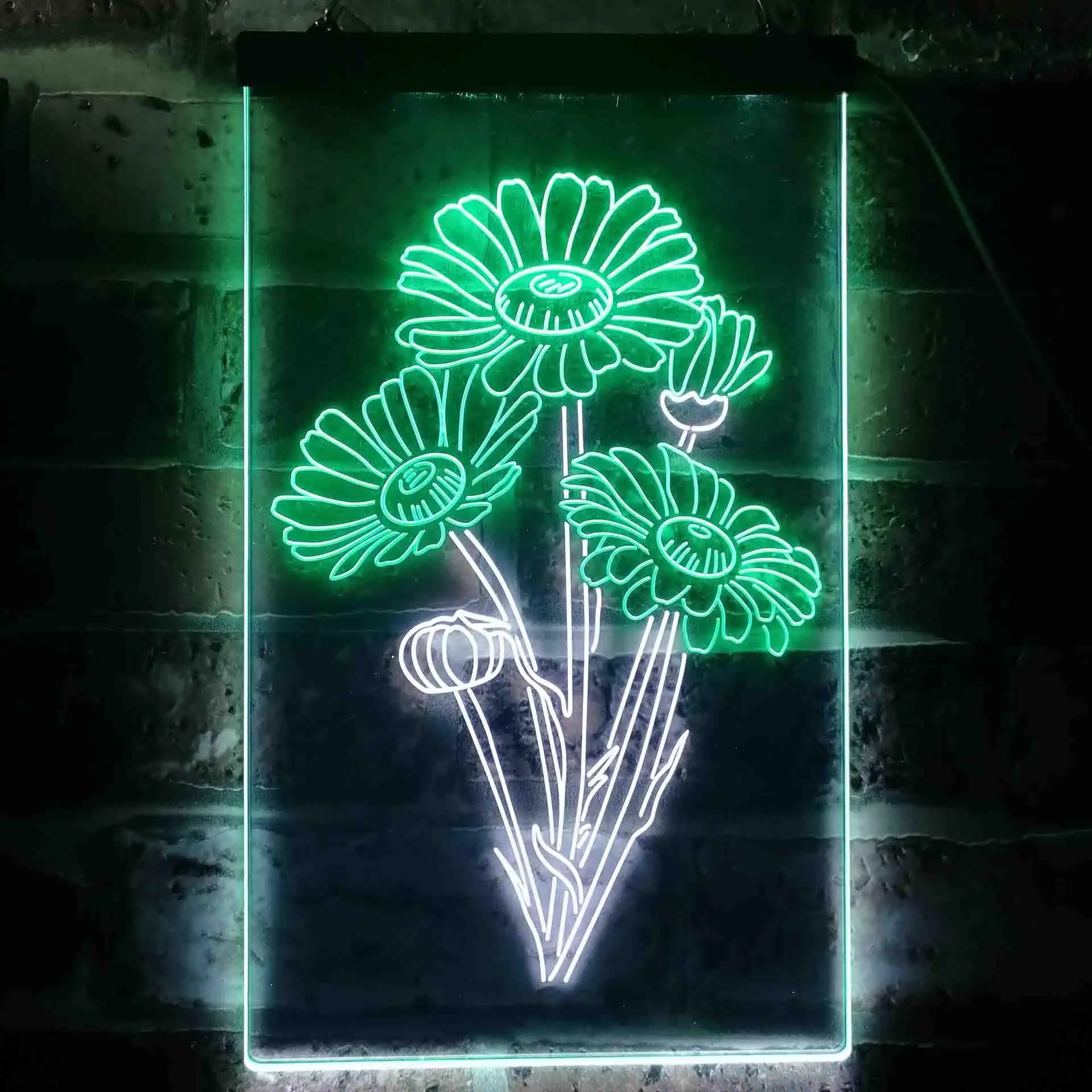 Daisy Flower Room Dual Color Led Neon Sign st6-i3528