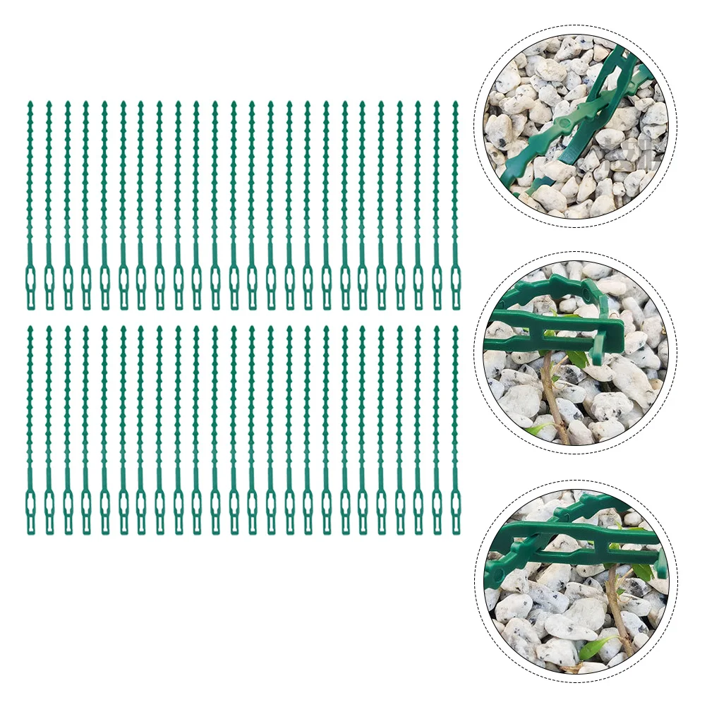 150 قطعة ربطة عنق نباتات الحديقة لتسلق النباتات دعم خط تثبيت الروطان البستنة نباتات الروطان البلاستيكية تحديد ربطات كابل
