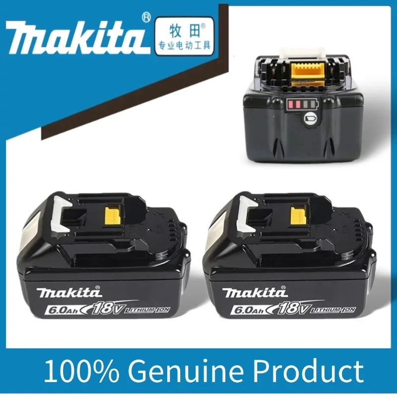 

All-New Version Makita 18V Battery 6Ah, Upgraded Batterie Makita 18V with Enhanced Power Stability, Longer Lifespan,