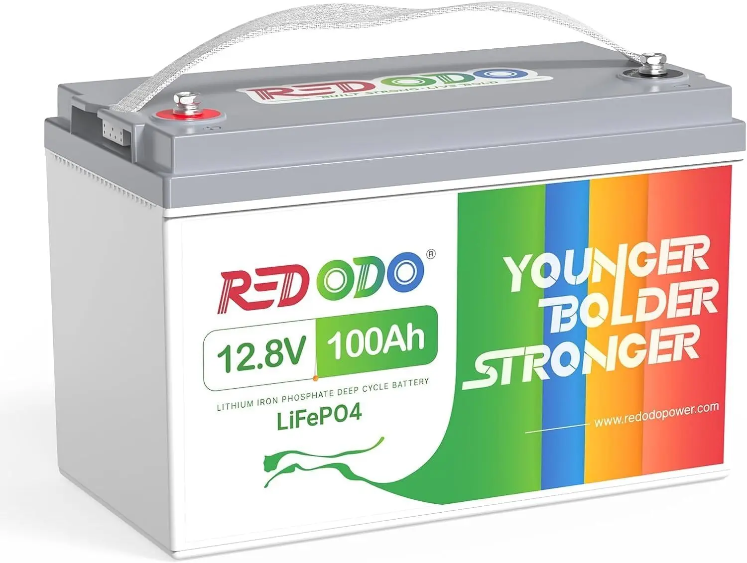 12V 100Ah LiFePO4 Battery, Group 31 Lithium Battery with 100A BMS, Up to 15000 Deep Cycles Battery for RV, Solar, Trolling