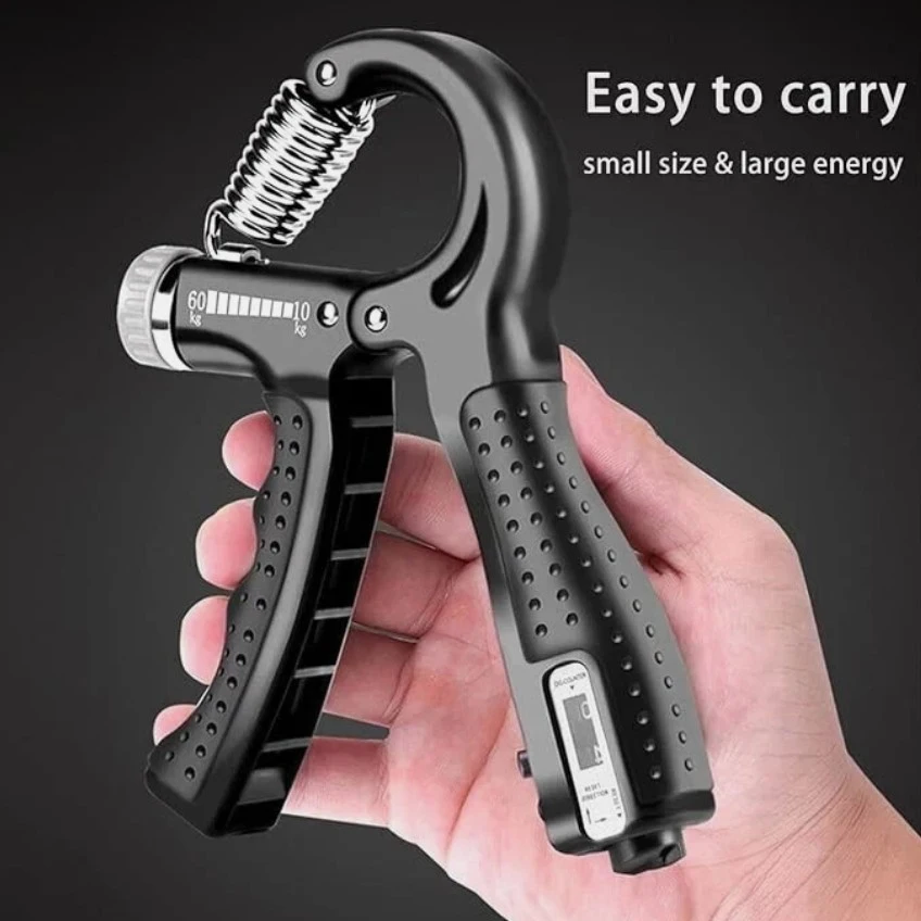 Grip Trainer Kit 5-60kg Adjustable Hand Gripper,Finger/Hand Strength Exercisers,Stress Ball,Forearm Ring for Muscle Build Relax Fitness