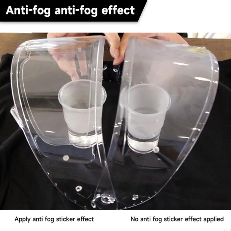Easy Application Anti Fog Shield for FF908 Helmet Visors Features Adhesive Backing for Quick Installation