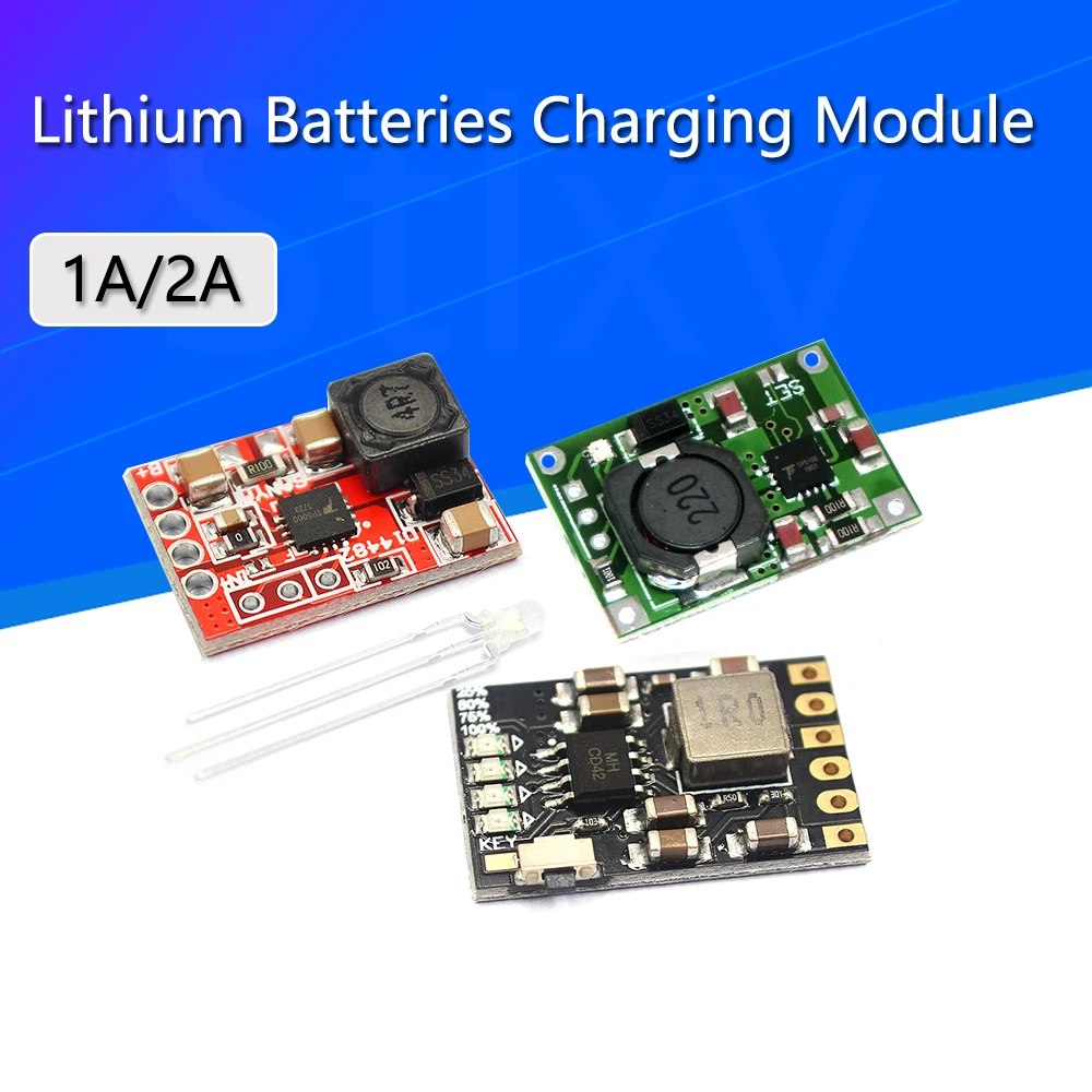 

TP5100 charging management power supply module board TP5000 1A 2A compatible with 4.2V 8.4V single and double lithium batteries