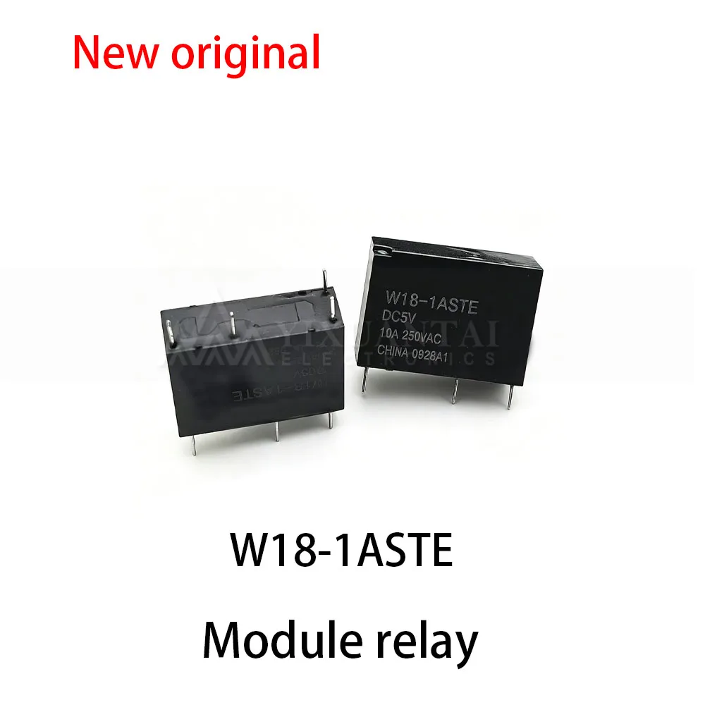 (5pcs~10pcs) 100% New relay W18-1ASTE DC5V 4-pin 10A relay 5V 5VDC set normally open