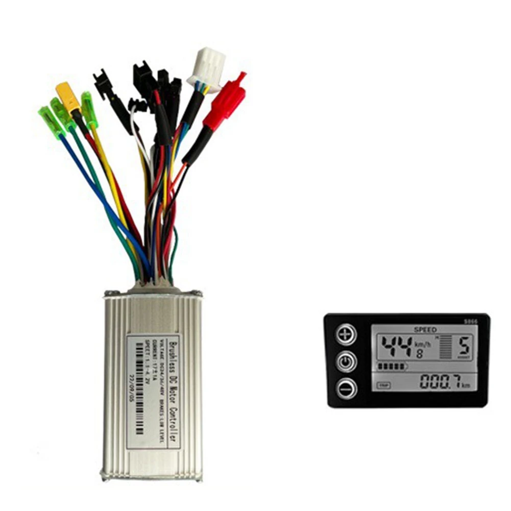 24V‑48V 250W 350W S866 LCD Display Panel E-Bike Scooter Brushless Controller Kit 17A Three-Mode Sine Wave Controller