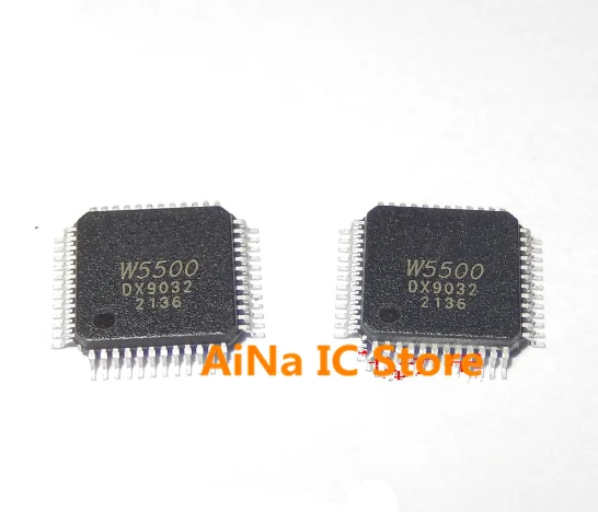 10 قطعة/الوحدة W5100 W5300 W5500 QFP100 100% وحدة تحكم إيثرنت جديدة جزءا لا يتجزأ