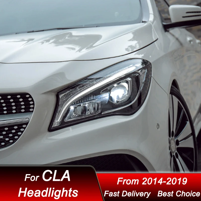 Styling Car Headlights For Mercedes-Benz CLA W117 13-19 upgrade LED Auto Headlamp Assembly Projector Lens Accessories Kit