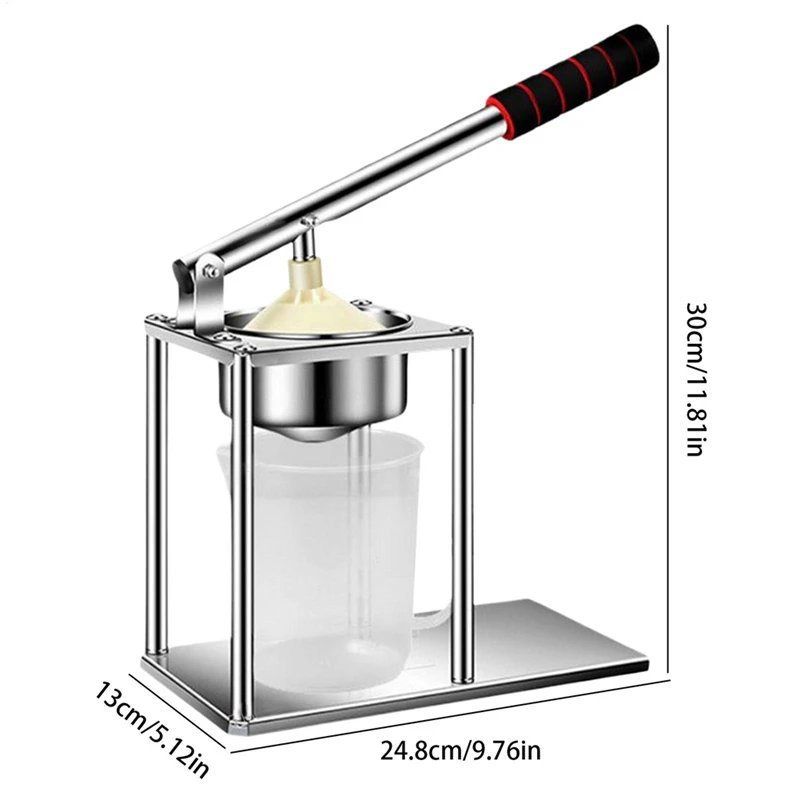 Manual Fruit Press Juicer Portable Citrus Squeeze Extractor