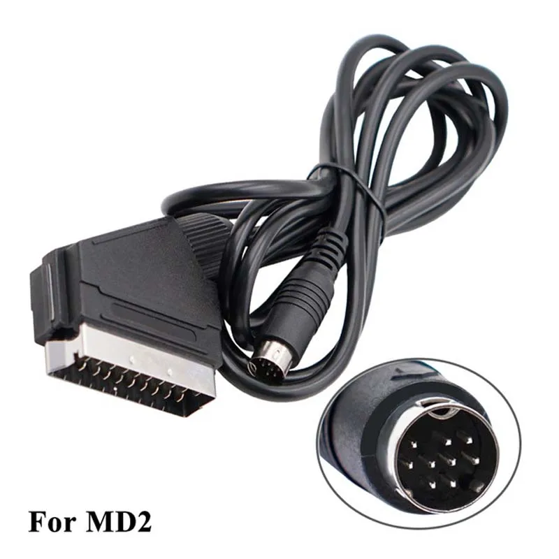 RGB Scart Cable for Sony PS2 PS1 for Sega Dreamcast Saturn MD1 MD2 Genesis for Microsoft Xbox for Nintendo WII Game Console Cord view 4