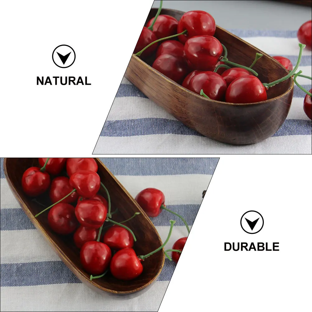 1pc Wooden Tray Japanese Style Light Brown Snack Plate Afternoon Tea Serving Storage Kitchen Tableware Food Tray Decorative