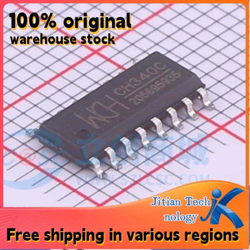 10PCS CH340C SOP-16 100% original inventory High-Quality Electronic Component