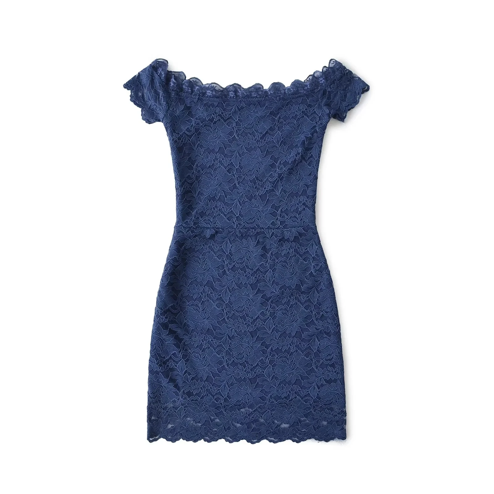 Ele High Waist ort Sve Lace Wrap Bodycon  Dr Women's Summer Design Sensual One oulder Dr A-Line Skirt