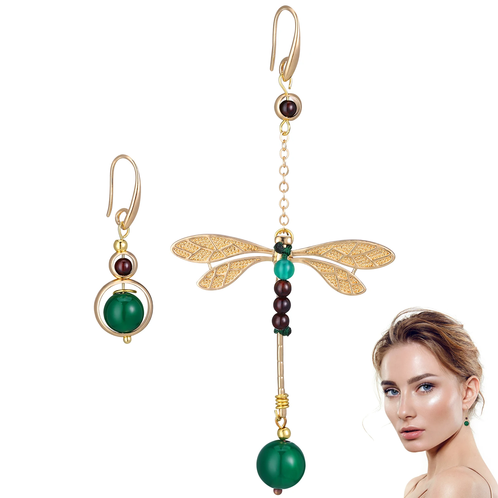 

Retro Earrings Women Dragonfly Design Lightweight Durable Fashion Accessories Stylish Fashion Retro Earrings Ethnic Girl Earring