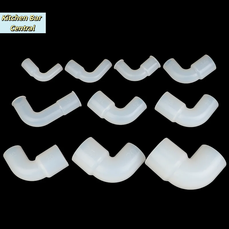 【1PC Rubber Coupling Elbow Soft Hard Pipes Connector Variable Diameter Elastic Right Angle Fish Tank Irrigation Garden】