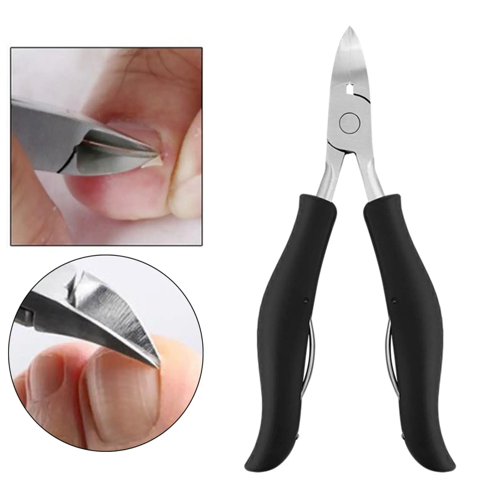 Toenail Clippers Professional Long Handle Nail Correction Trimmer Cutters for Thick Nails Ingrown Nails Dirt Remover Men Women