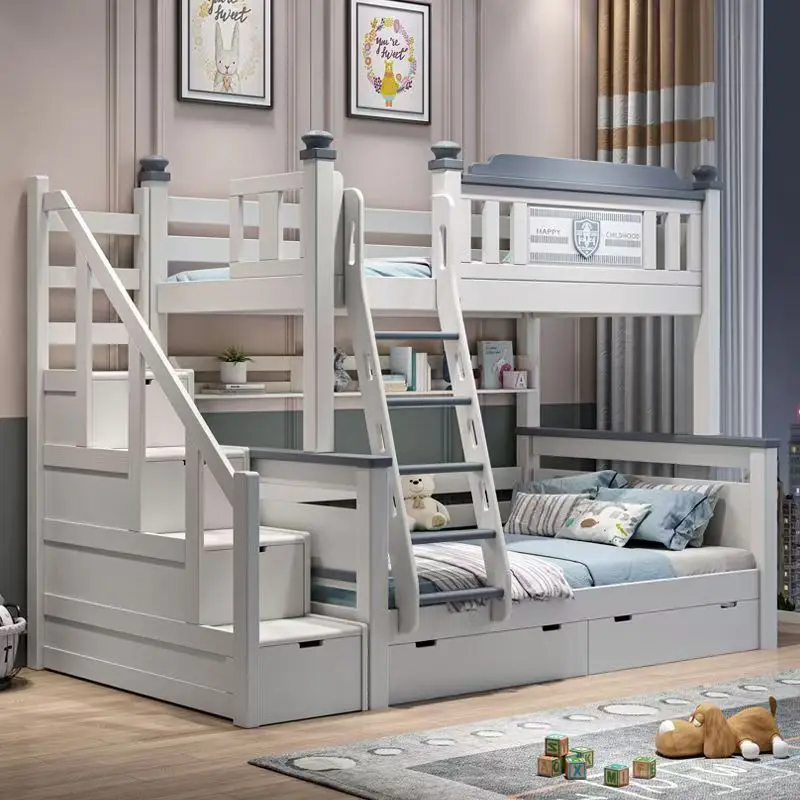 Tanie drewniane meble do pokoj – Bunk Bed With Stairs And Slide recenzja i cena