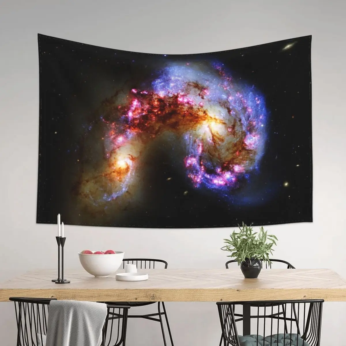 

The Antenna Galaxies Tapestry Aesthetic Decoration Tapete For The Wall Home And Comfort Decor Room Ornaments Tapestry