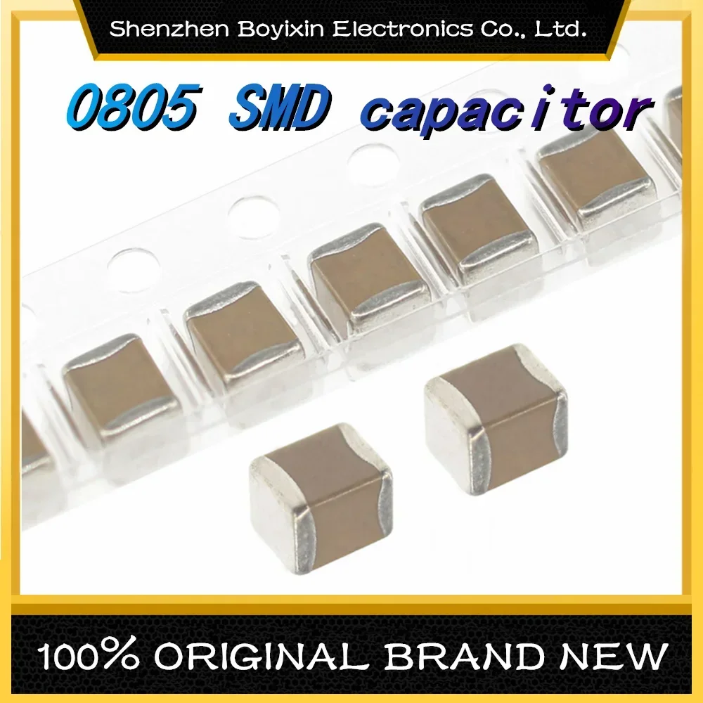 100/4000 قطعة 0805 SMD السعة 1pF 2pF 3pF 4pF 5pF 6pF 8pF 10pF 100 فائق التوهج 100pF 1nF 10nF 15nF 100nF 0.1 1 فائق التوهج 2.2 فائق التوهج 4.7 فائق التوهج 10 فائق التوهج 47 فائق التوهج