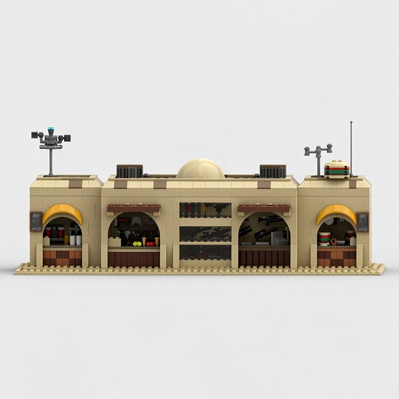MOC Premium Building Blocks Desert Town Galleria Model DIY Assemble Bricks High Precision Collectible Toy Holiday Christmas Gift