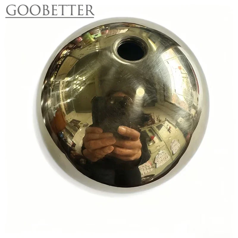

Mirror Polished Brass Hollow Ball with M10 Threaded Hole, 40-200mm for Lighting, DIY Decor, Industrial Parts, Furniture Craft