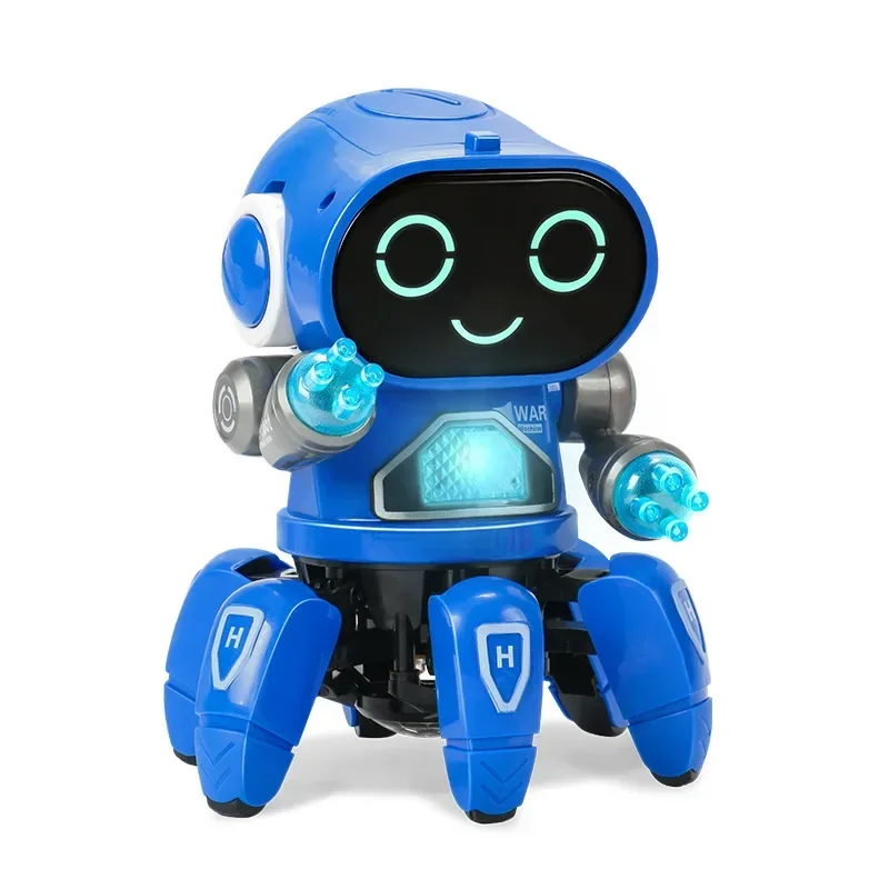 Giocattolo educativo musicale per bambini, animale domestico elettrico, simpatico robot danzante musicale con luce a LED, giocattolo per imparare a salire, regalo di compleanno per bambini