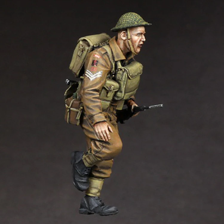 1/35 Resin Model figure GK Soldier, British corporal for Universal Carrier, Military theme, Unassembled and unpainted kit